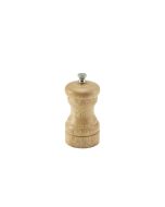 Genware Light Wood Salt Or Pepper Grinder 10cm