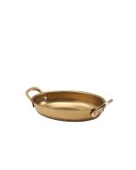 GenWare Gold Vintage Steel Oval Dish 16.5 x 12.5cm
