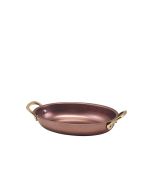 GenWare Copper Vintage Steel Oval Dish 18.5 x 13.5cm