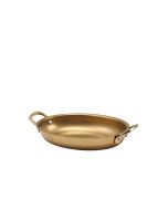 GenWare Gold Vintage Steel Oval Dish 18.5 x 13.5cm