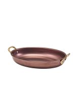 GenWare Copper Vintage Steel Oval Dish 24.5 x 17.5cm