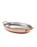 GenWare Copper Plated Oval Dish 30 x 21cm