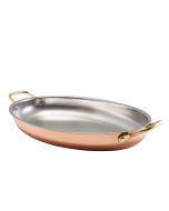 GenWare Copper Plated Oval Dish 34 x 23cm