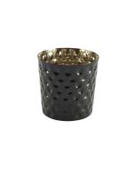Black Hammered Stainless Steel Serving Cup 8.5 x 8.5cm