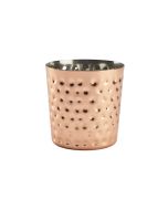 Hammered Copper Plated Serving Cup 8.5 x 8.5cm