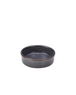 Rustic Stoneware Blue Tapas Dish 14.5cm