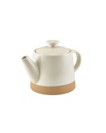 GenWare Kava White Stoneware Teapot 48cl/ 16.8oz