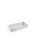 Genware White Wash Wooden Crate 25 x 12 x 5cm