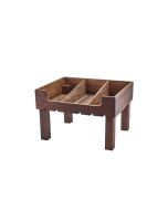 Rustic Wooden Display Crate Stand GN 1/2