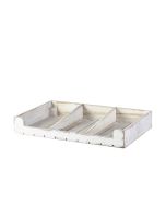 White Wash Wooden Display Crate