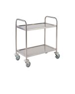 S/St. Trolley 85.5L X 53.5W X 93.3H-2 Shelves