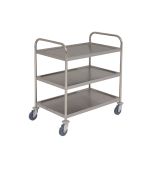 S/St. Trolley 85.5L X 53.5W X 93.3H 3 Shelves