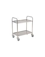 Fully Welded S/St. Trolley - 2 Shelves