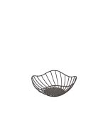 GenWare Lotus Leaf Black Wire Basket 20 x 8cm