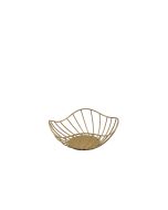 GenWare Lotus Leaf Gold Wire Basket 20 x 8cm