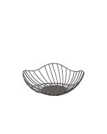 GenWare Lotus Leaf Black Wire Basket 28.5 x 10cm