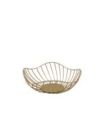 GenWare Lotus Leaf Gold Wire Basket 28.5 x 10cm