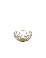 GenWare Round Gold Wire Basket 20 x 8cm