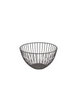 GenWare Round Black Wire Basket 24 x 13cm