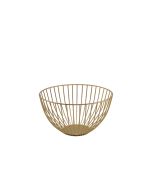 GenWare Round Gold Wire Basket 24 x 13cm