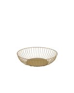 GenWare Round Gold Wire Basket 27 x 7cm