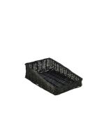 Wicker Display Basket Black 40X25X12cm