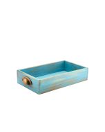 Genware Blue Wash Acacia Wood Display Drawer GN 1/3
