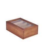 Acacia Wood Tea Box 30 x 20 x 10cm