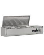 Blizzard TOP1200-14EN 1.2m Hinged 1/4 Gastronorm Prep Top