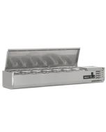 Blizzard TOP1500-14EN 1.5m Hinged 1/4 Gastronorm Prep Top