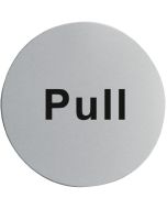 Stainless Steel Door Sign - Pull