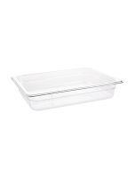 Vogue Polycarbonate 1/2 Gastronorm Container 65mm Clear