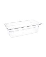 Vogue Polycarbonate 1/3 Gastronorm Container 100mm Clear