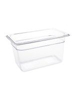 Vogue Polycarbonate 1/4 Gastronorm Container 150mm Clear