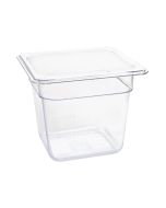 Vogue Polycarbonate 1/6 Gastronorm Container 150mm Clear