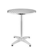 Bolero Round Bistro Cafe Table - Stainless Steel 800mm U426