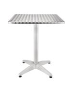 Bolero Steel and Aluminium Square Bistro Table 600mm U427