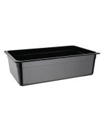Vogue Polycarbonate 1/1 Gastronorm Container 150mm Black