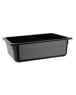 Vogue Polycarbonate 1/2 Gastronorm Container 100mm Black