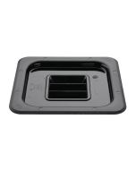 Vogue Polycarbonate 1/6 Gastronorm Lid Black