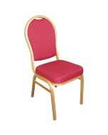 Bolero Arched Back Banquet Chairs Red & Gold (4 Pack) U525