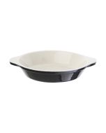 Vogue Black Cast Iron Round Gratin Dish 750ml