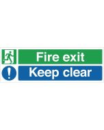Fire Exit Keep Clear Sign