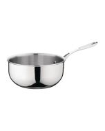 Vogue Stainless Steel & Aluminium Tri-Wall Flared Sauté Pan 200mm