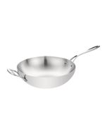 Vogue Tri Wall Wok Flat Base 300mm