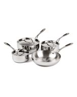 Vogue Stainless Steel & Aluminium Tri-Wall Pan Set (4 pack)