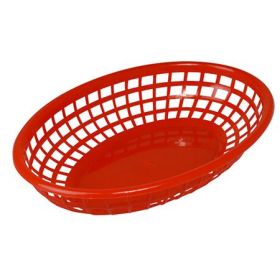 Fast Food Basket Red 26x18cm Pack 6