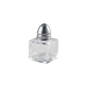 Individual Mini Glass Salt Pot Shaker 20 x 20 x 55mm - Genware