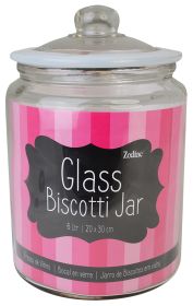 Glass Biscotti Jar 30cmH 20cmD 6 Litres