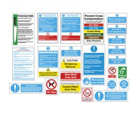 Commercial Kitchen Health & Safety Sign Packs | CE Online | Catering ...
